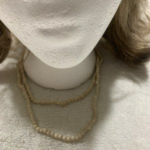 Cream colored mini beaded Necklace